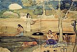Paul Gauguin Canvas Paintings - Tahitian Scene